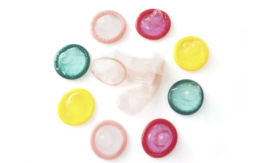 Разноцветные кондомы